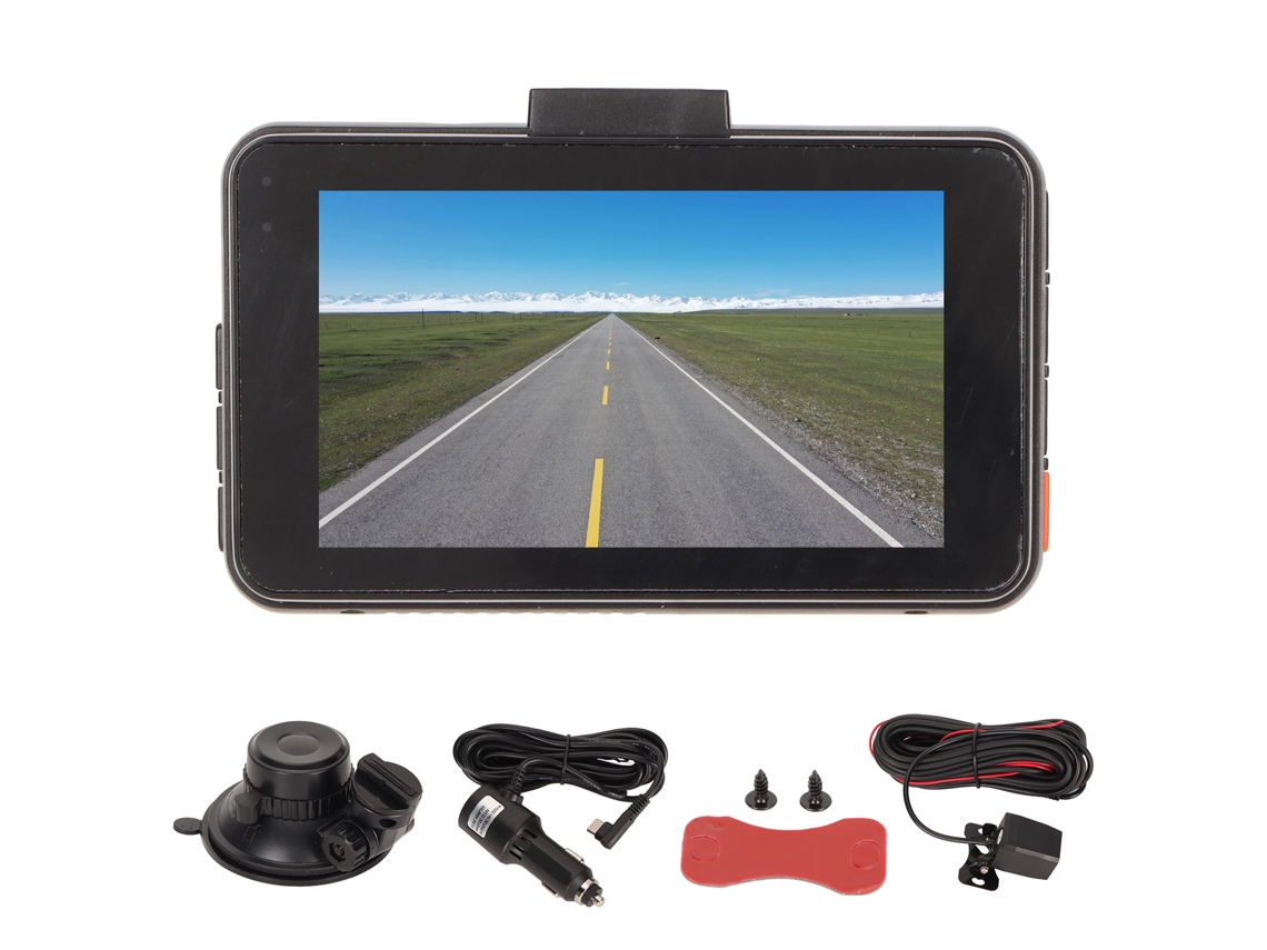 Gravador De Carro Dual 4k 1080p Tela 3" Wifi Ângulo 170°