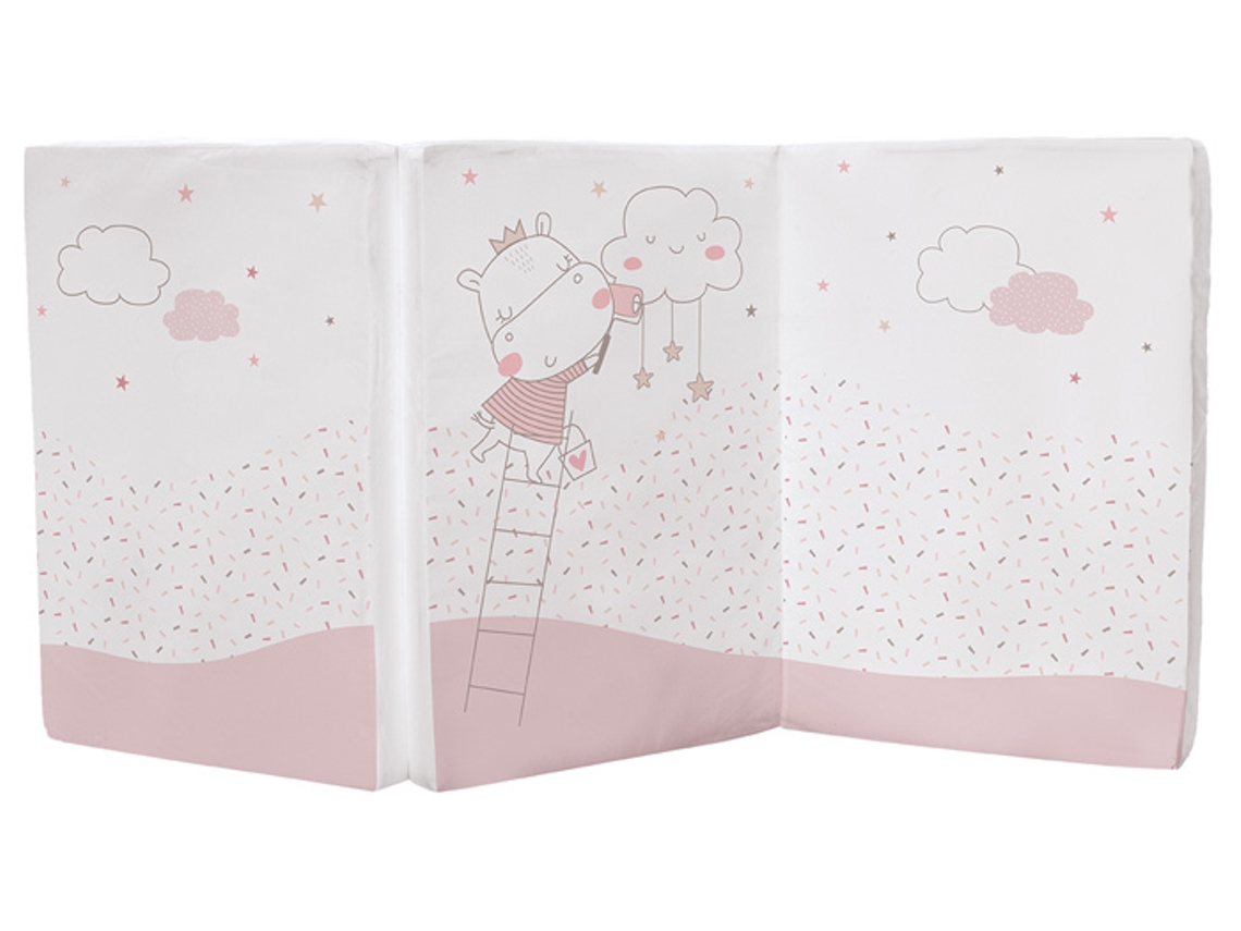 Colchão Dobrável 60X120X5Cm KIKKABOO Hippo Dreams