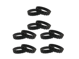 12pcs Tire Skin For Irobot Roomba Wheels Series 500, 600, 700, 800 And 900 Anti-slip, Great Adhesion And Easy Assembly.