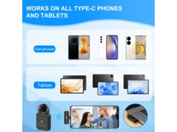Sistema De Microfone Inalámbrico Puluz Pu647b Com 1 Receptor E 2 Transmissores Para Iphone, Android E Streaming Ao Vivo
