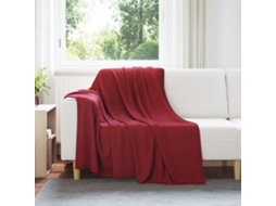 Vidaxl Cobertores De Sofá 6 Unid. Vermelho Bordeaux 200 X 150 Cm Lã