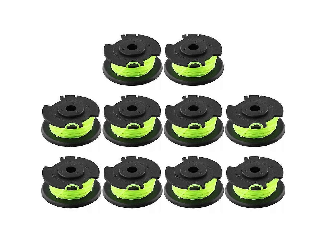 Conjunto De 10 Carretéis De Linha Para Cortador De Grama Ryobi Rlt36b33 Ry36lt33a-0 36v, Peça De Reposição, Rac143
