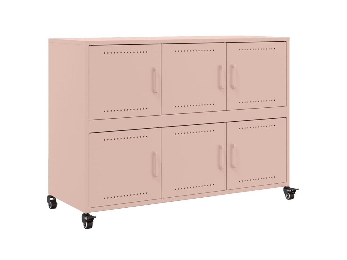 Sideboard, Sideboards Vidaxl Cor-de-rosa Aço (n/a)