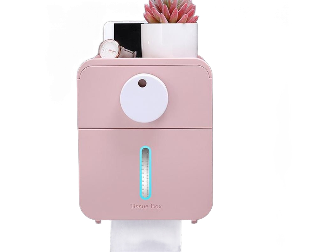 Suporte de Papel Higiénico XGF Rosa