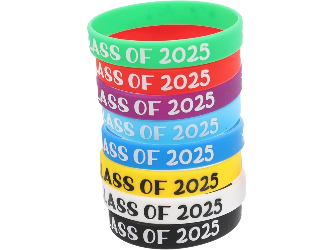 8-Pulseiras De Silicone Para Formatura 2025-lembrancinhas E Acessórios Festa