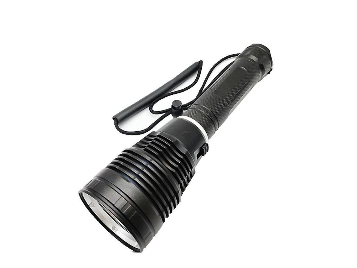 Lanterna Led Para Mergulho Autônomo Lanterna Subaquática 100m Torch Diver 26650 Luz Submarina Para Caça Submarina Preto Yunzii