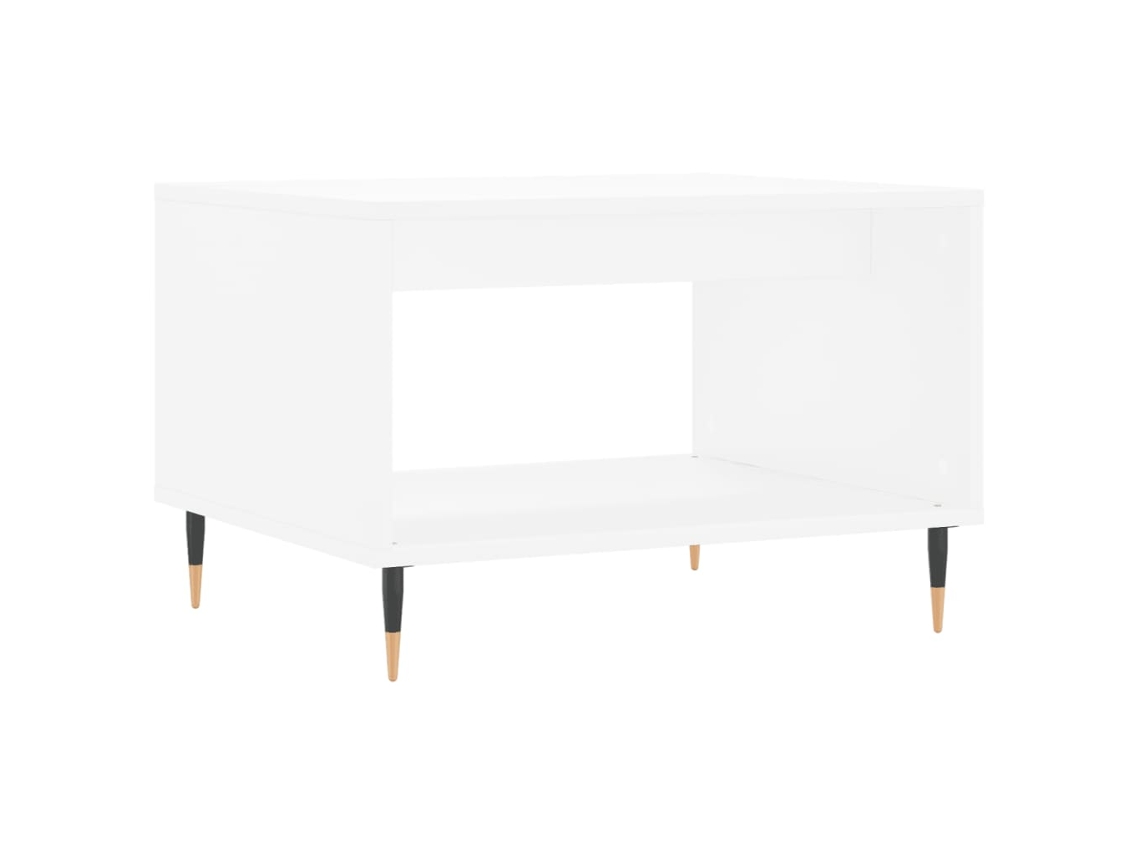 Mesa de Centro Derivados de Madeira Branco MAISON EXCLUSIVE (60x50x40 cm)