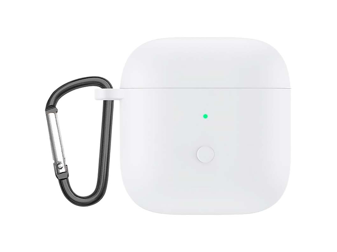 Capa de Silicone com Mosquetão para Xiaomi Redmi Buds 3 Branco Oem