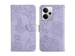 Capa De Celular De Couro Com Estampa De Borboleta Ht03 Skin Feel