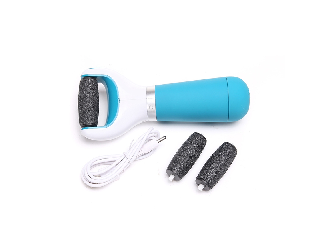 Lixa Elétrica Para Os Pés 3 Rolos Esmeril Elétrico Para Os Pés Azul Aquaforge
