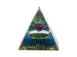 Pirâmide de Cristal Baok de 6cm - Gerador de Energia Positiva para Alívio do Estresse, Cura, Meditação e Decoração de Ambientes