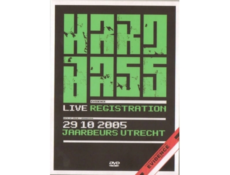 Dvd Hard Bass - Evidence - Live Registration Seismic Records