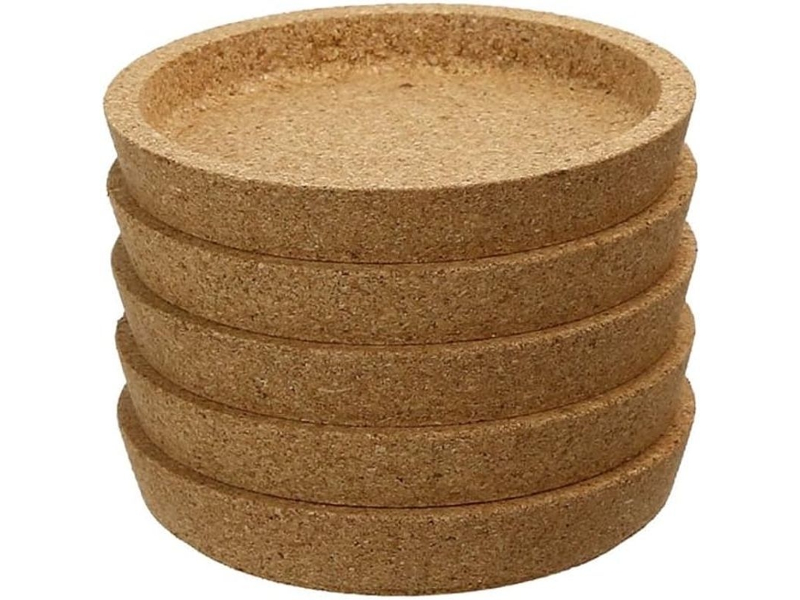 Nova Line conjunto de 5 Porta copos de Cortiça 2025 Decoração de Mesa para Café Ou Chá