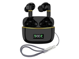 Fones De Ouvido Sem Fio Bluetooth 5.3 Com Controle De Toque, Tela Led E Estojo De Carregamento Ly Ebike