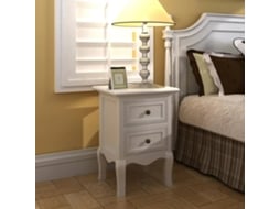 Mesinhas-De-Cabeceira com 2 Gavetas 2 Pcs Branco
