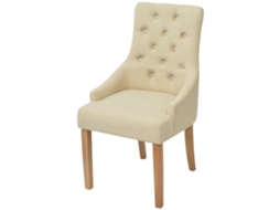 Cadeiras de Jantar 4 Pcs Tído Creme MAISON EXCLUSIVE