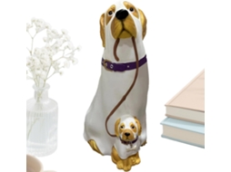 Estatuetas De Cães, Estatuetas De Animais Realistas | Escultura Realista Em Resina Para Mesa De Cabe Gokoco