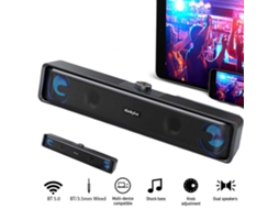 Mali caixa de Som Lenovo Ts32 Usb Bluetooth 5.0 360º Som Estéreo Grave Profundo Compatível com Pc Tv Celular