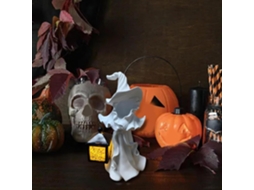 Estatuetas E Figuras De Bruxa Estátua De Bruxa De Halloween Com Lanterna, Para Mesa, Escrivaninha, Gokoco