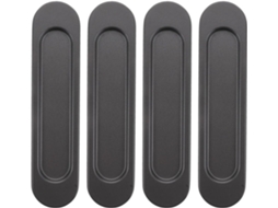 4 Puxadores Autoadesivos Para Portas De Correr - Puxadores De Metal Preto Para Móveis, 149x35x6 Mm - Acessórios Para Armários E Gavetas