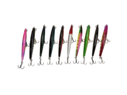 Isca Artificial 8.5g 9.5cm com Gancho 10unidades