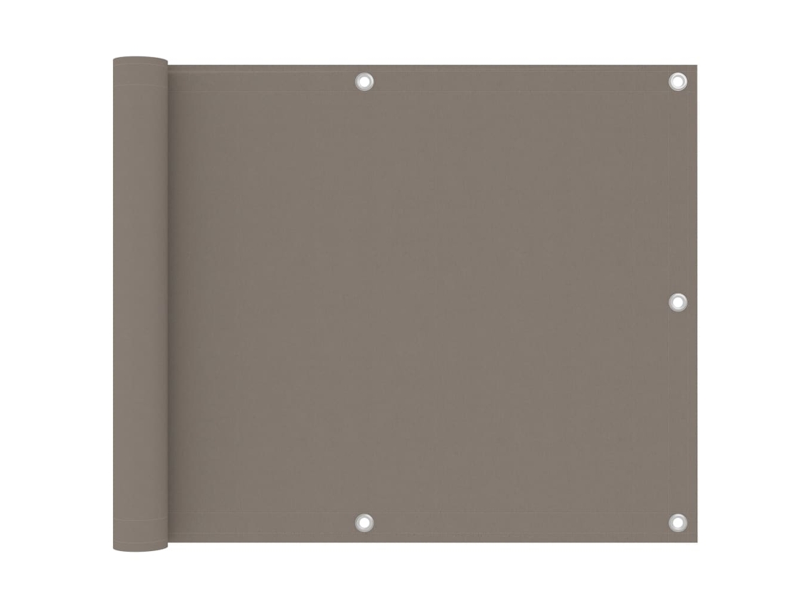 Balcony Screen, Balcony Screens Vidaxl Cinzento-acastanhado Tecido (75 X 300 Cm)