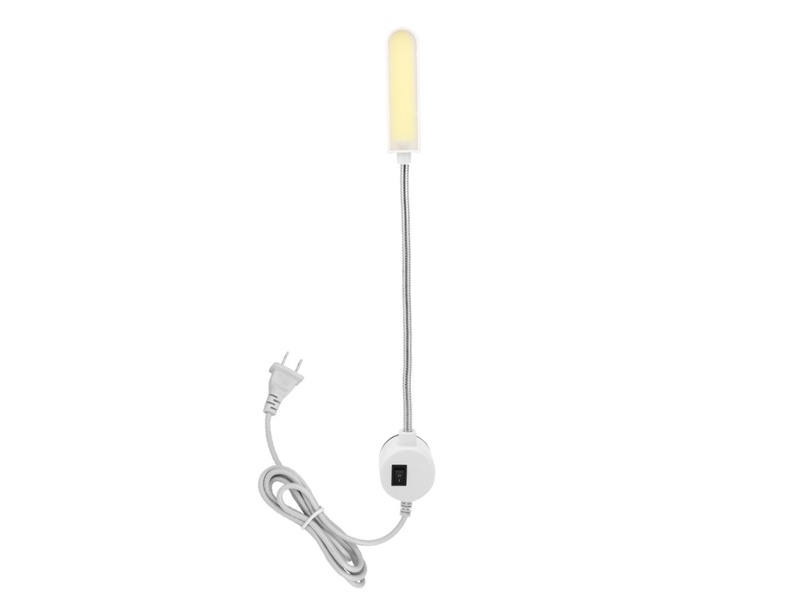 Luz de Mesa Led Flexível com Base Magnética, Costura, Escritório, Trabalho, 6w, 6000-6500k | S/MARCA