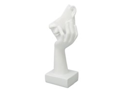 Estatua de Rostro de Pensador Escultura de Resina Figura Decorativa para Sala Dormitorio Oficina Blanco
