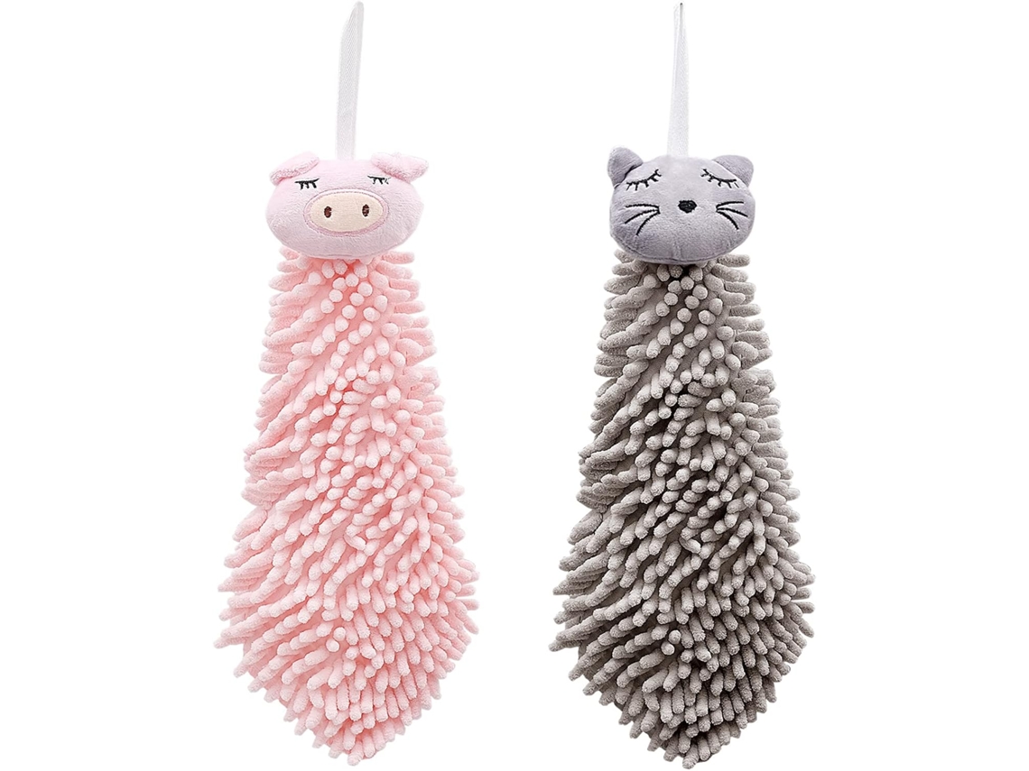 Toalhas de Chenille, Pacote com 2 Toalhas de Chenille em Microfibra BRILVIBERA