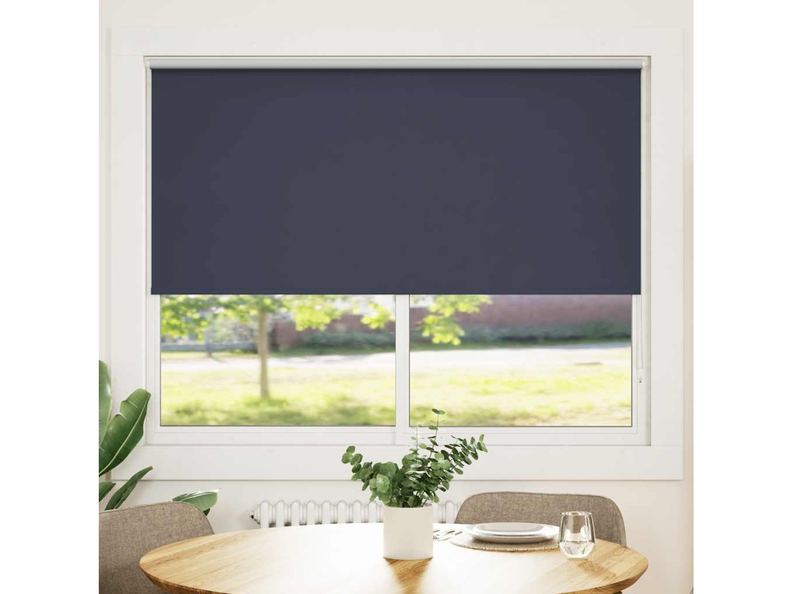 Vidaxl Cortina De Rolo Blackout, 164,4 X 175 Cm, Largura Do Tecido 160 Cm, Cor Náutica.