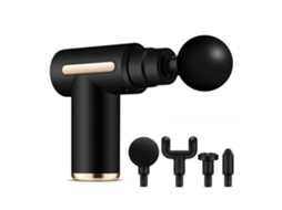 Pistola Massagem Tecido Profundo 4 Cabeças, 6 Velocidades, Ecrã Lcd Toque, para Costas/ombro/pescoço ZYBLSSBB