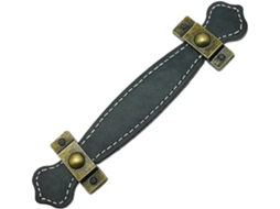 Puxadores De Gaveta Em Couro, Puxadores De Gaveta Em Couro, Liga De Zinco Pu, Marrom Preto, 96-128mm Preto, 96mm