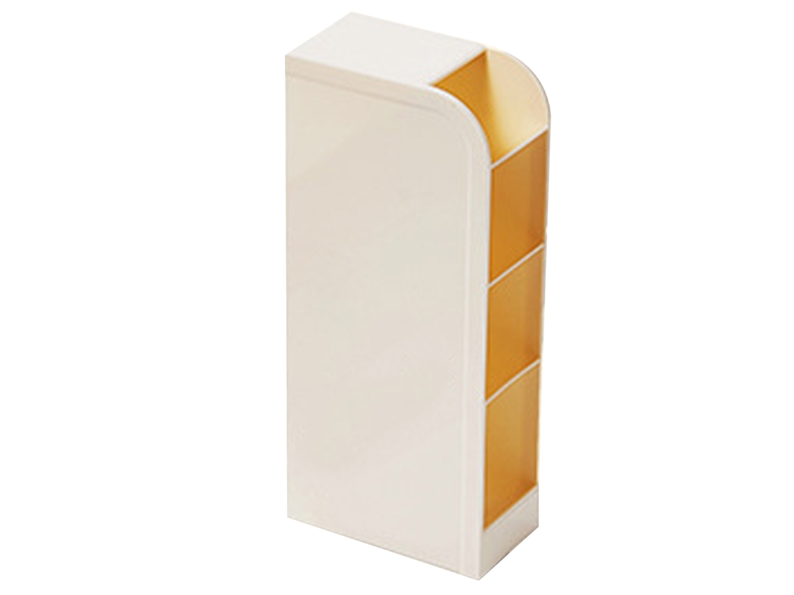 Porta canetas plástico inclinado de grande capacidade organizador multifuncional para mesa, papelaria e cosméticos com S/MARCA