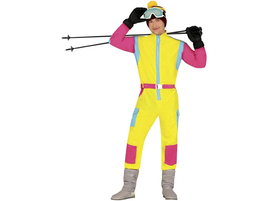 Fato de esquiador amarelo para homem