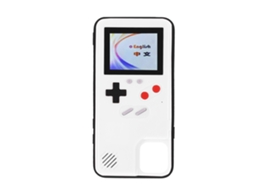 Capa de Telefone Branco para iPhone 11 Pro Max com console de Jogo portátil