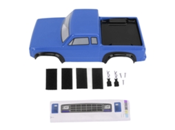 Carcaça De Carro Rc De Plástico Com Distância Entre Eixos 125mm Acessório Para Axial Scx24 1/24 Azul