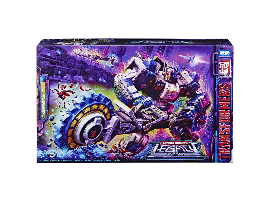 Figura de Ação TRANSFORMERS Generations Legacy Series Titan Cybertron Universe Metroplex