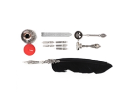 Caneta de Pena Europeia Antiga Caligrafia Decoração Doméstica Preto