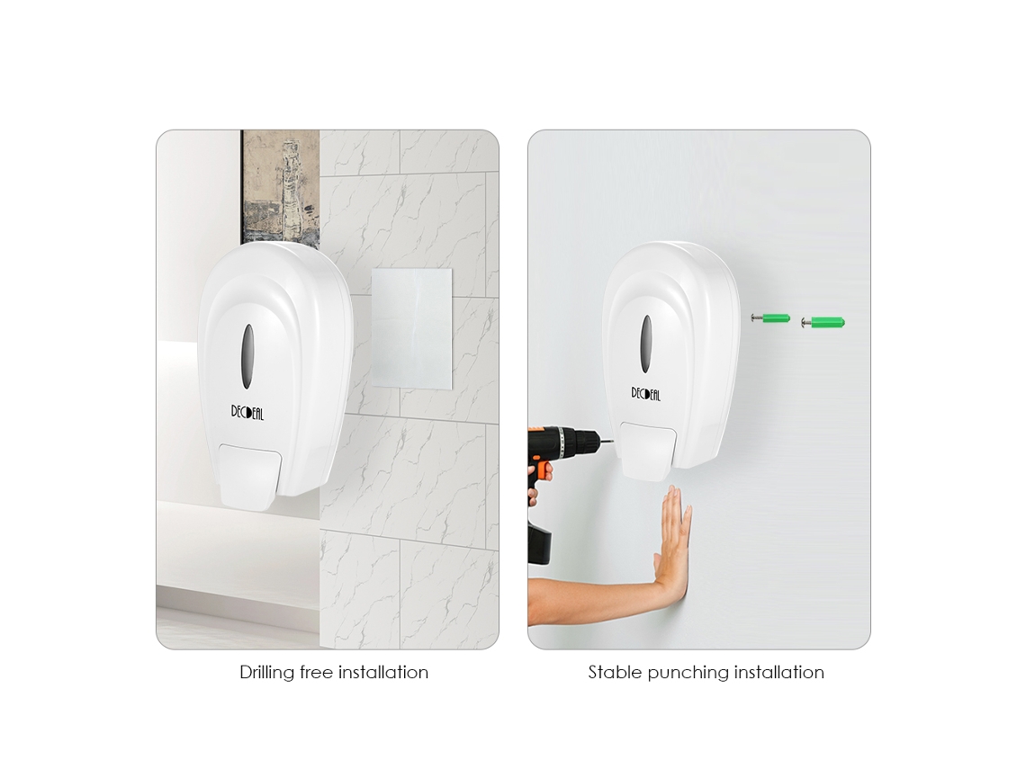 Dispensador de Sabão Manual Parede 1000ml Grande Capacidade S/MARCA
