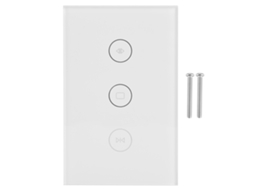 2026 interruptor de Cortinas Inteligente Wifi com Táctil e Controle Remoto Sem Fio 100‑240v Us