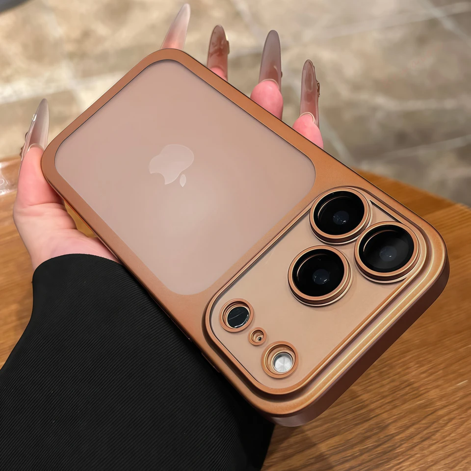 Capa Oficial Ultrafina Para Iphone 17 (marrom), Com Acabamento Fosco E Proteção Contra Impactos.