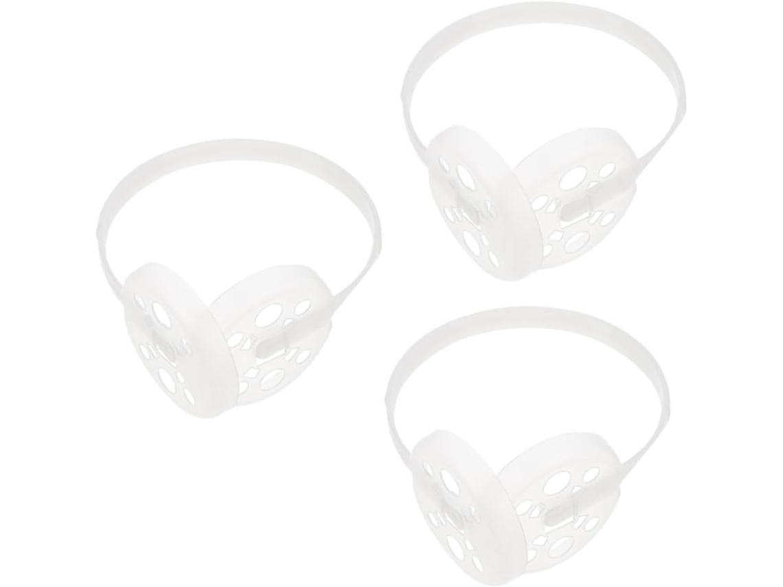Kit de Suporte para Protetores Auriculares de Plástico com 3 Peças Conjunto de Acessórios Faça Você Mesmo SFUSHOS