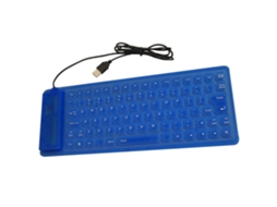 MEOIRUERY Teclado Silicone Flexível 85 Teclas Usb Para Pc, Notebook E Laptop Com Revestimento Impermeável E Dobrável