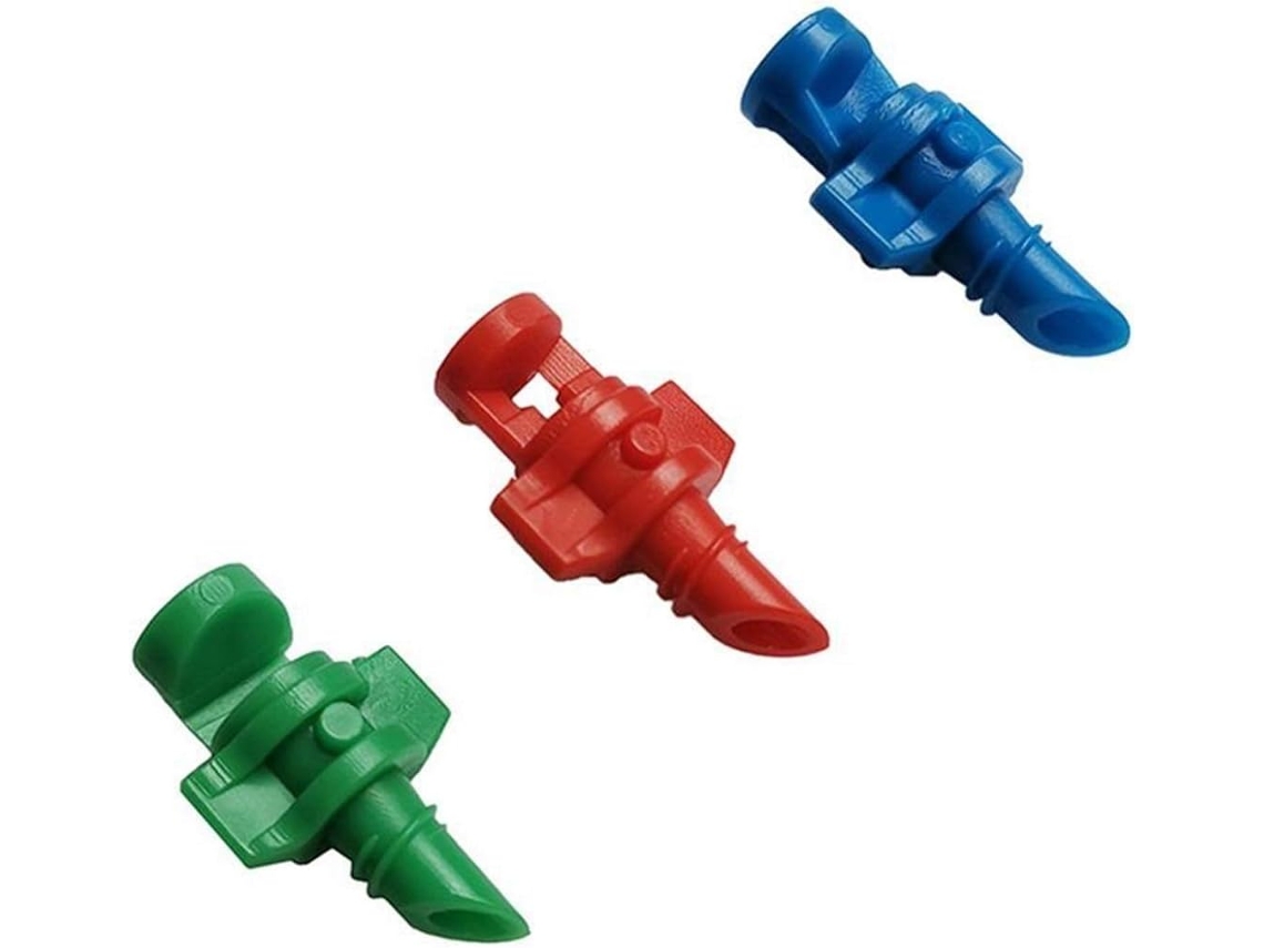 Conjunto de 50 Bicos Pulverização Refratores 90/180/360 Graus para Sistema Irrigação Jardim. Economize Tempo