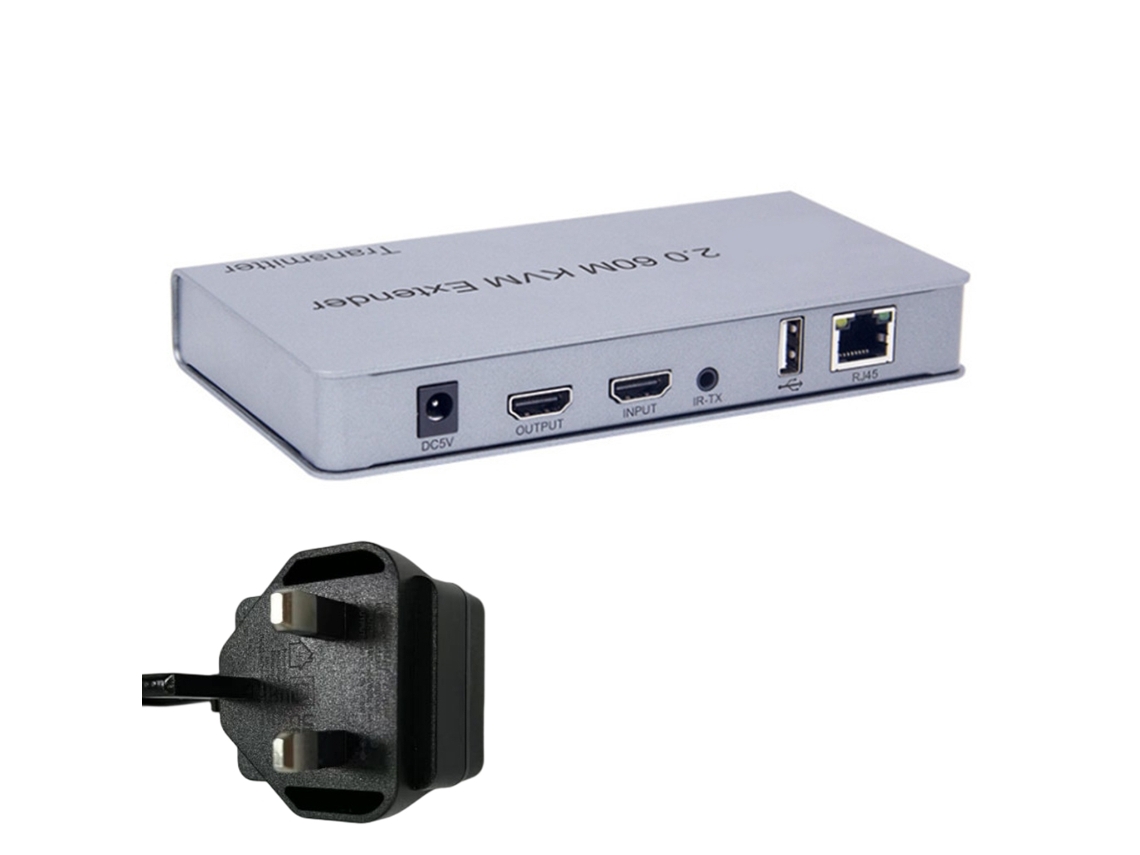 Extensor Usb Kvm Compatível Com Hdmi 1080p 60hz Extensor Usb Kvm Sobre Cabo Ethernet Cat5/6 Extensão De Sinal Para 196 Pés/60 M Slowmoose