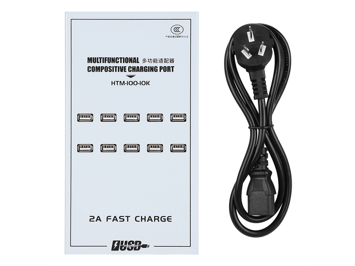 Adaptador Usb LAXISCREED 10 Portas 2a Au 170 220v