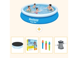 Bestway Piscina Bestway Fast Set Redonda - 244x61 Cm - 5-peças S57