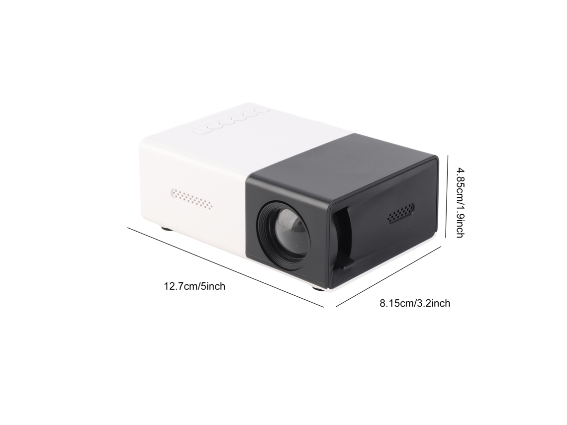 Proyector Portátil HD 400-600 Lúmenes para Cinema em Casa, Wi-Fi e Alto-falante | S/MARCA