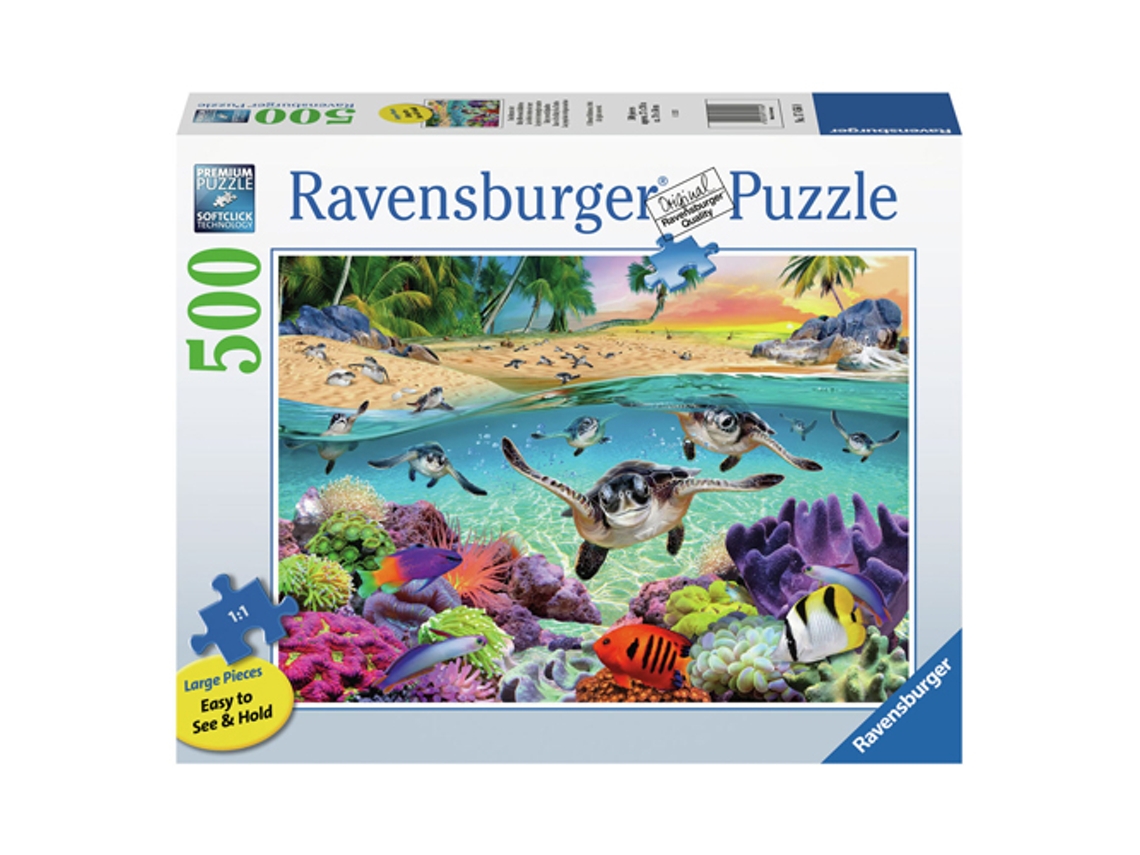 Quebra cabeça de Tartaruga Marinha da RAVENSBURGER 500 Peças
