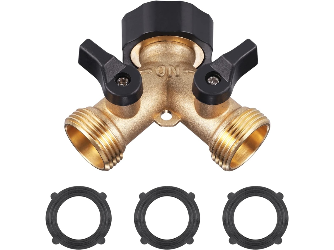 Divisor Torneira 2 Vias Latão Jardim Máquina Lavar ZYBLSSBB